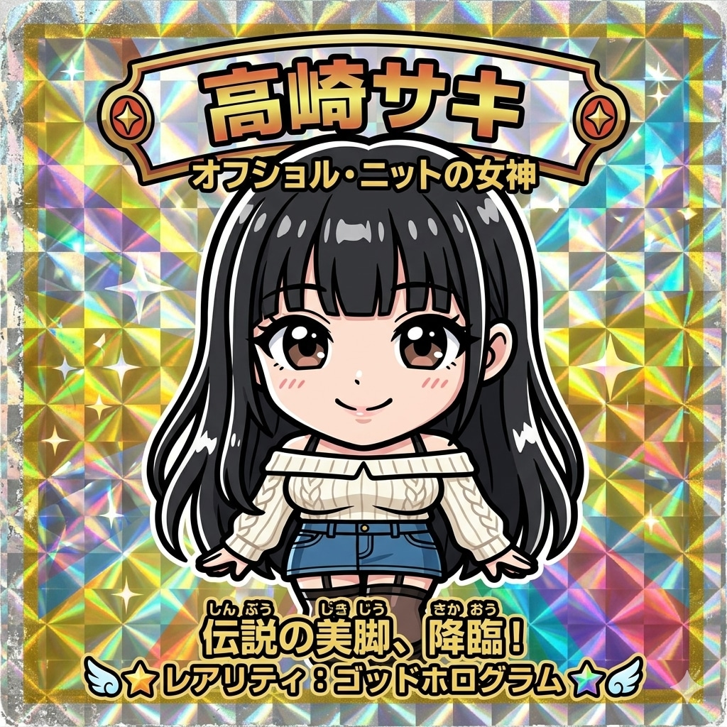 ビックリマン風サキちゃん | の人気AIイラスト・グラビア