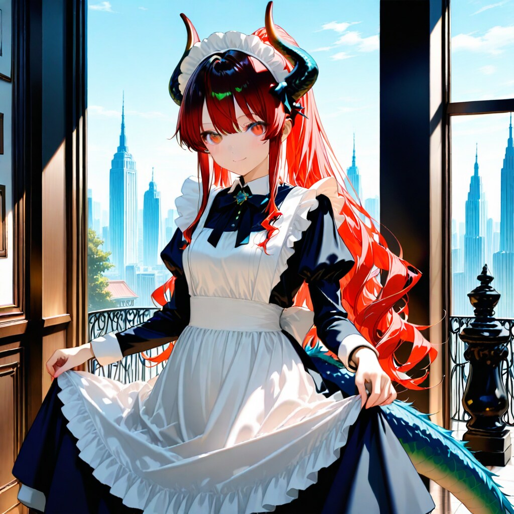 ドラゴンメイドちゃん | の人気AIイラスト・グラビア