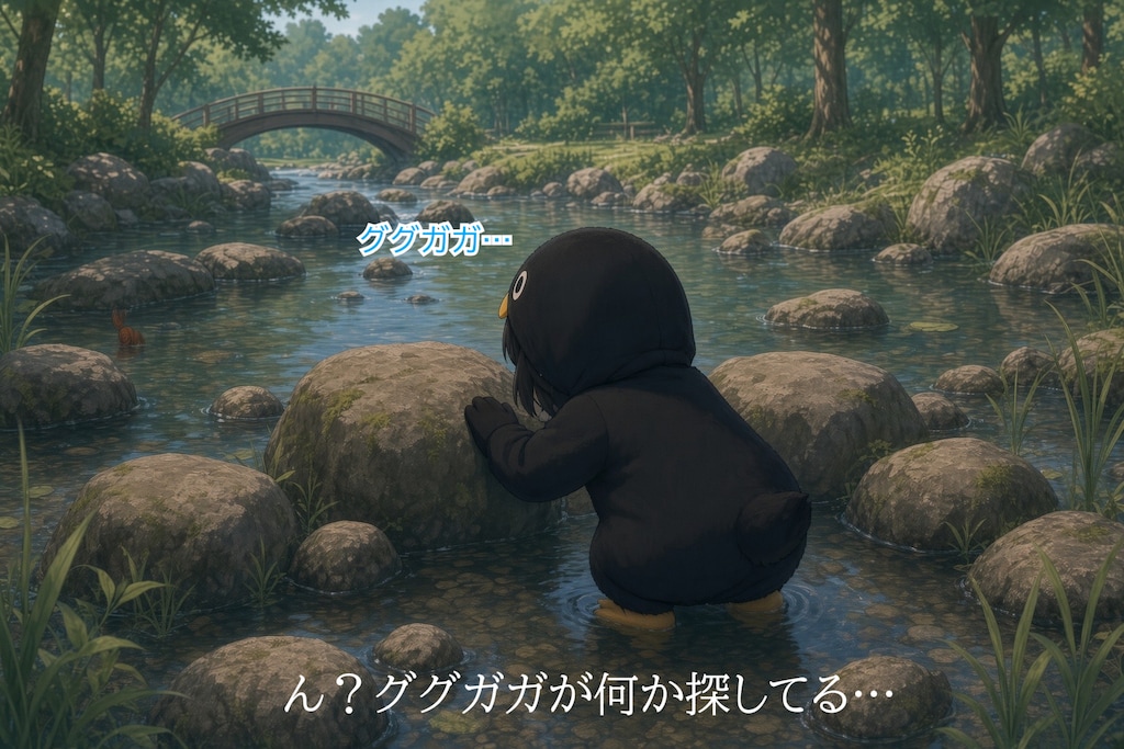 公園の池で