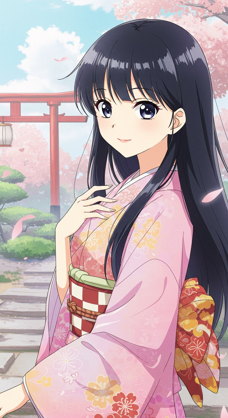 和装女子　ImageFX土産