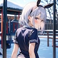 寒そうなバニーガール 4枚目