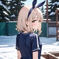 寒そうなバニーガール 6枚目