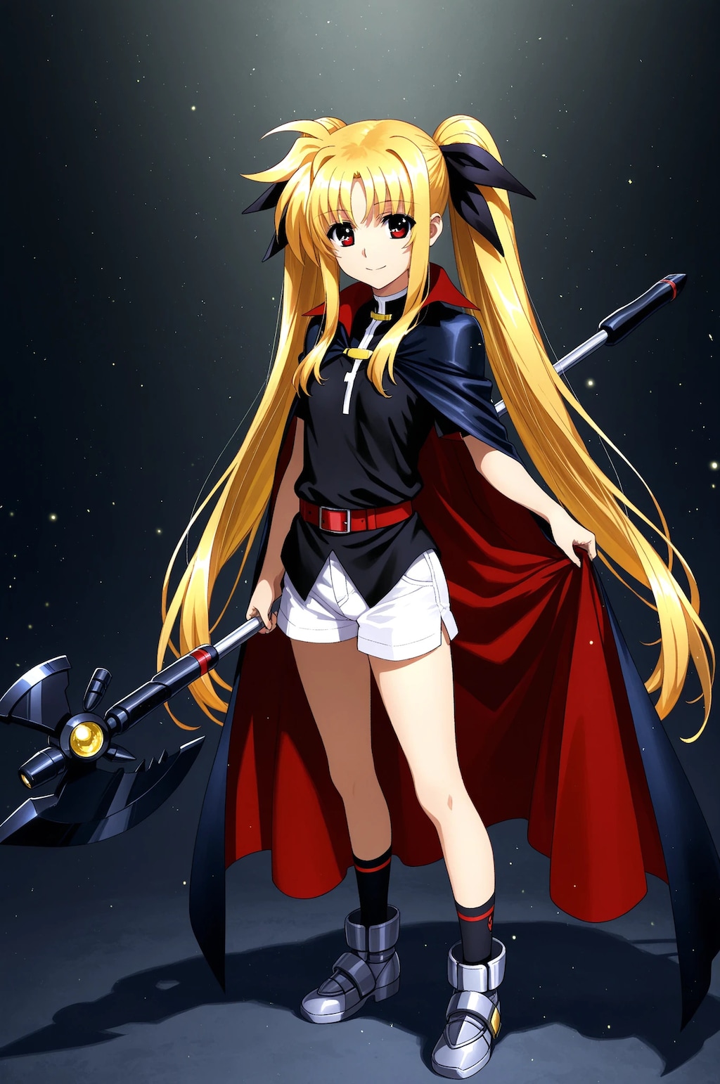 フェイト➡　私服とバリアジャケットが混ざっちゃいました