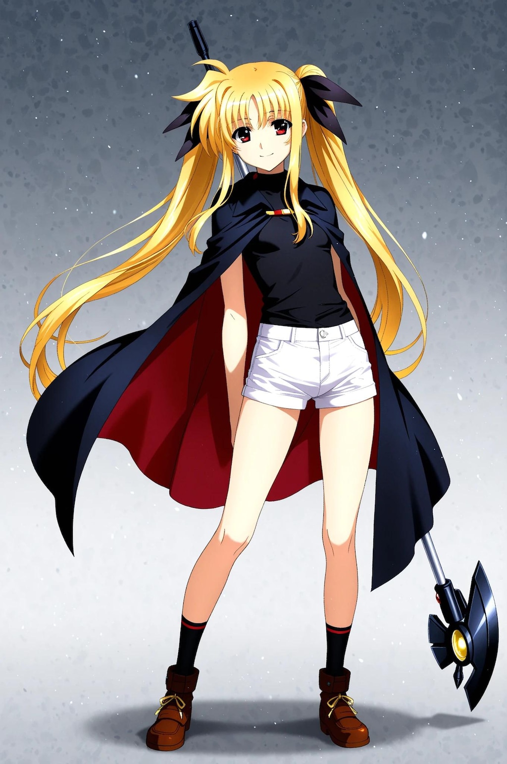 フェイト➡　私服とバリアジャケットが混ざっちゃいました