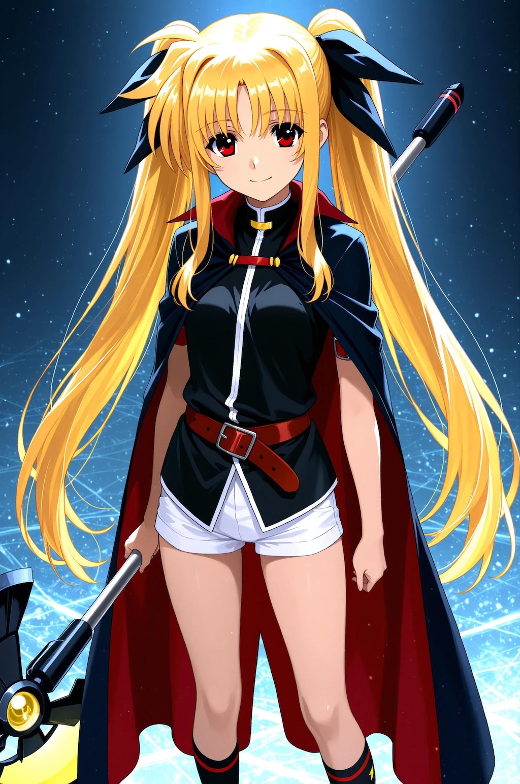 フェイト➡　私服とバリアジャケットが混ざっちゃいました