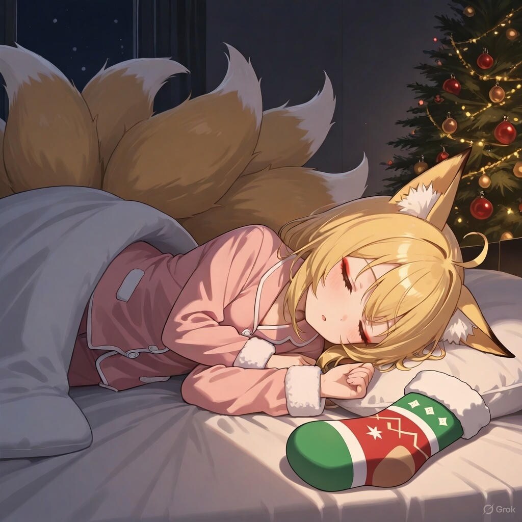 サンタ待ち狐っ娘