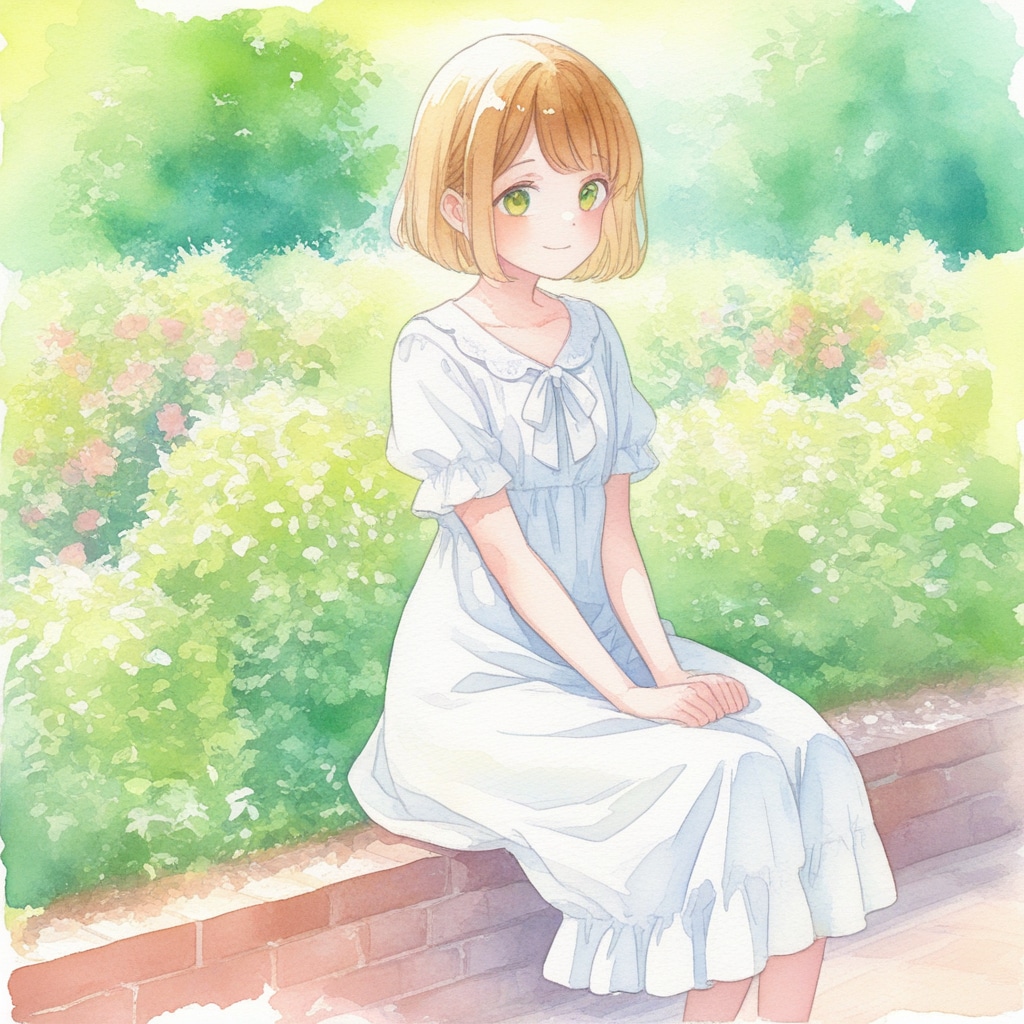 ふんわり水彩画