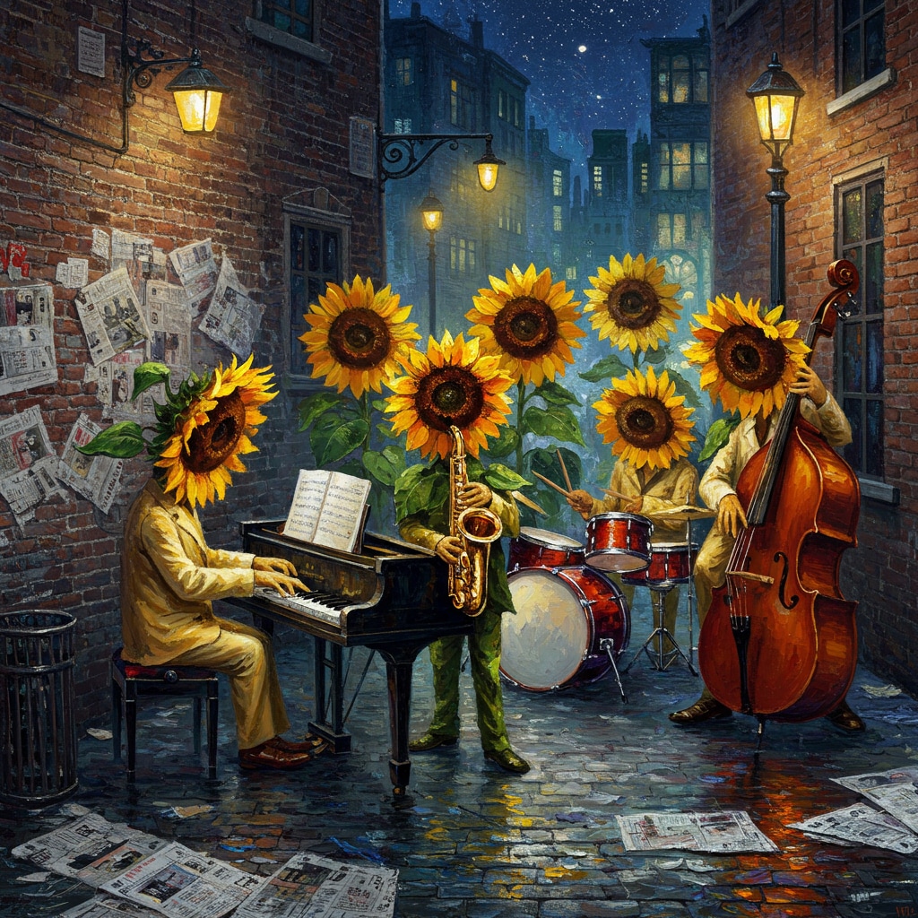 ヒマワリのある風景37・Jazz