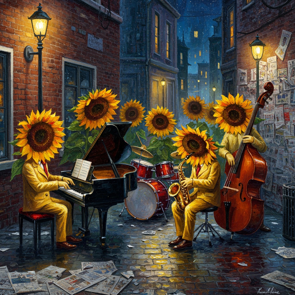 ヒマワリのある風景37・Jazz