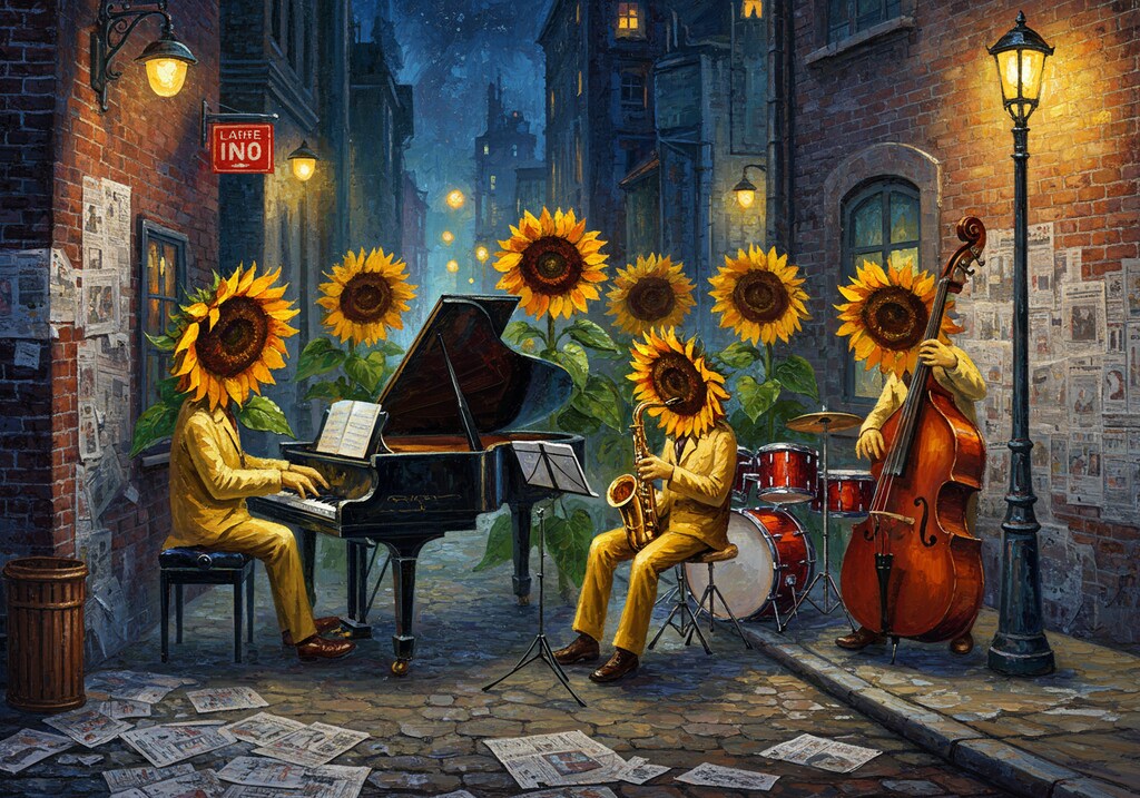 ヒマワリのある風景37・Jazz