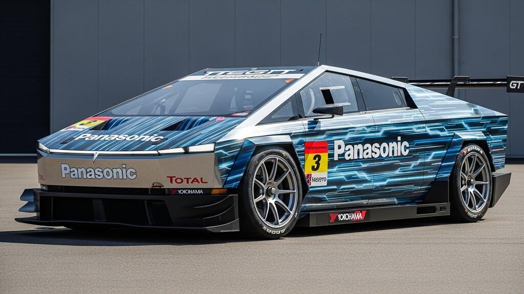 Panasonicテスラサイバートラックレーシングカー