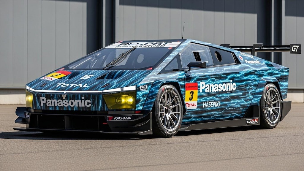 Panasonicテスラサイバートラックレーシングカー