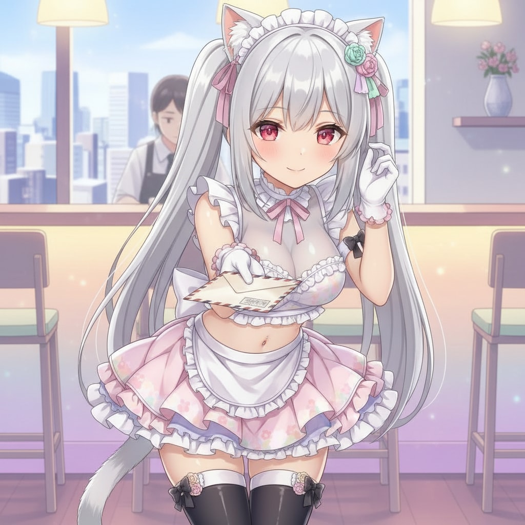 白ツイにゃん。2月18日 #エアメールの日 | の人気AIイラスト・グラビア