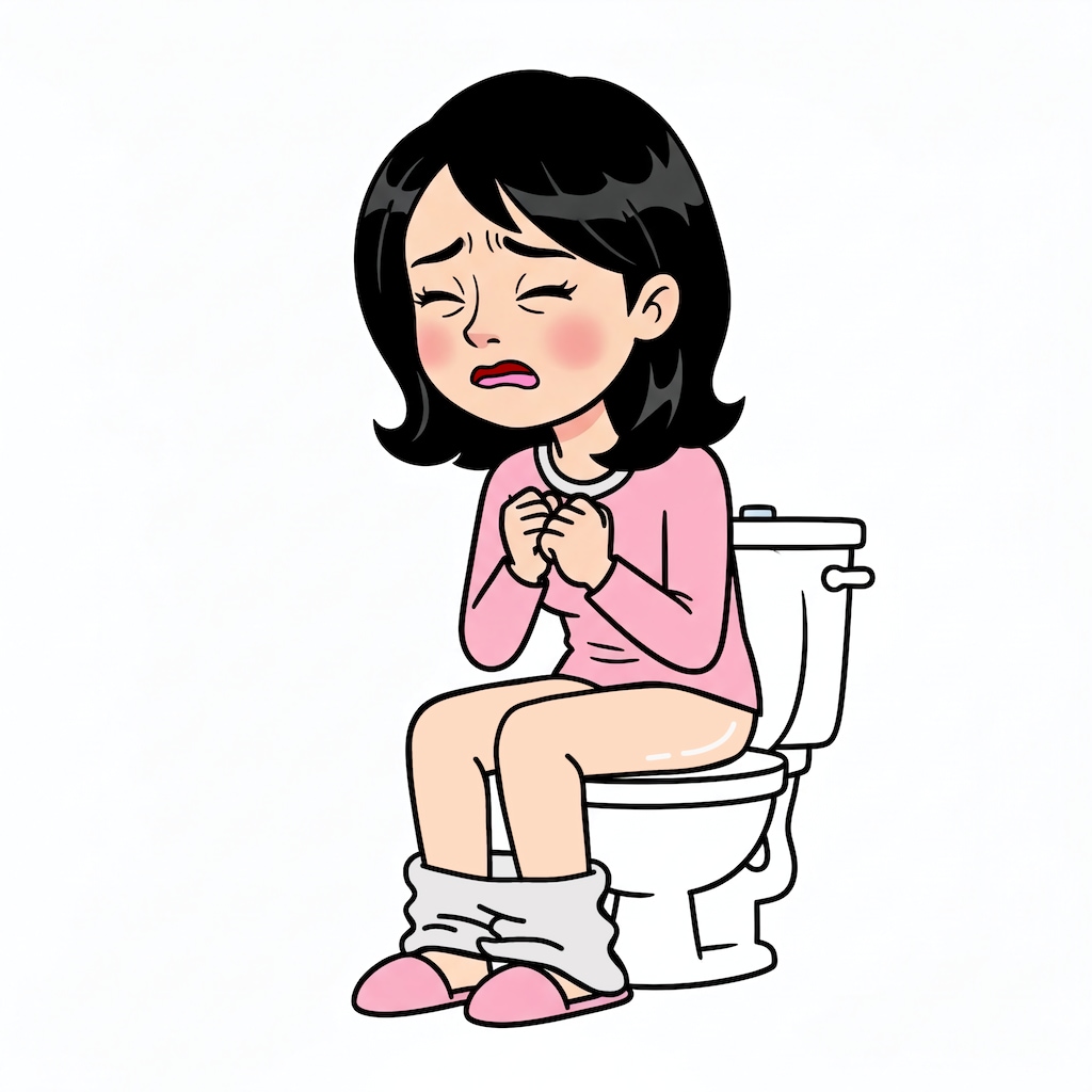 トイレ中の女性たち