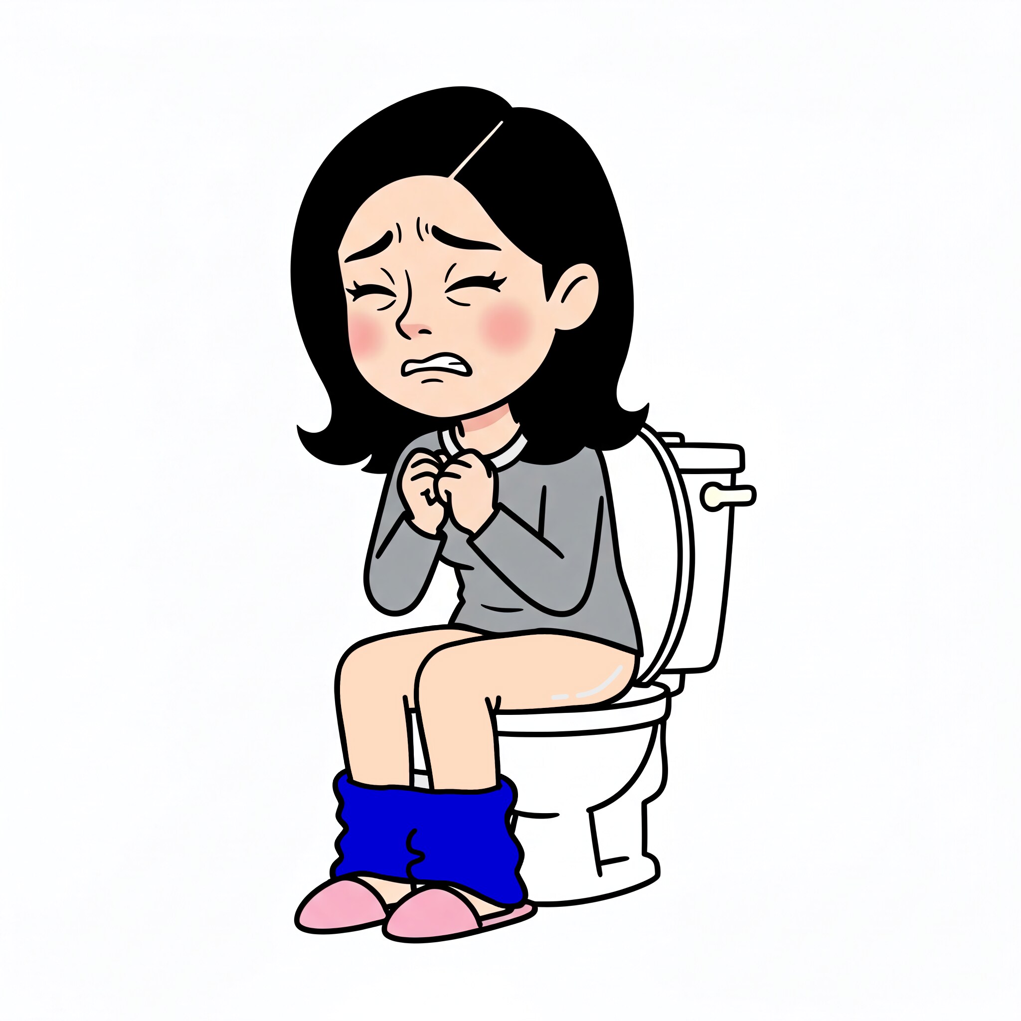 トイレ中の女性たち