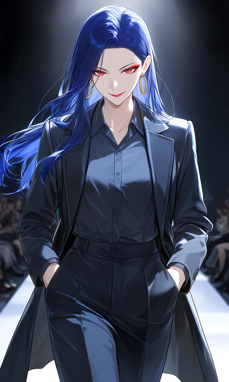 Ten azure on runway.