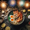 花火大会のseafood noodle 4枚目