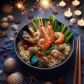 花火大会のseafood noodle 2枚目