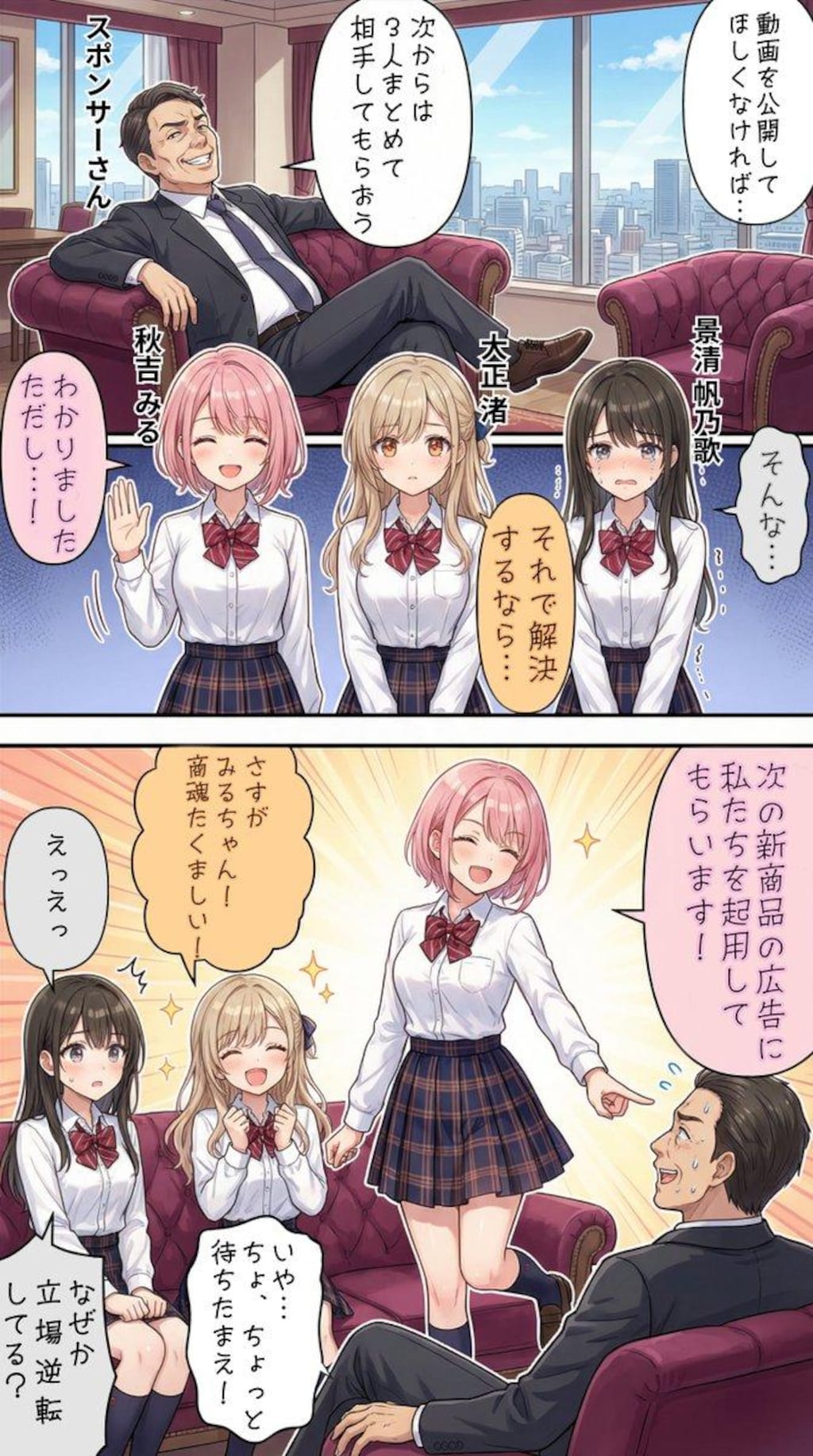 ピンチを挽回するアイドル