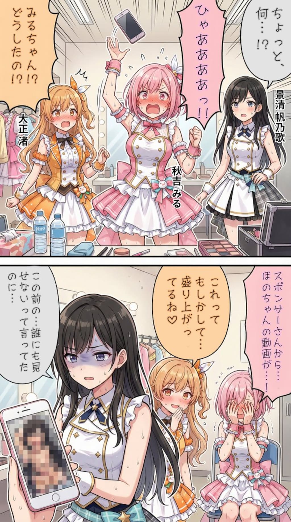 ピンチを挽回するアイドル