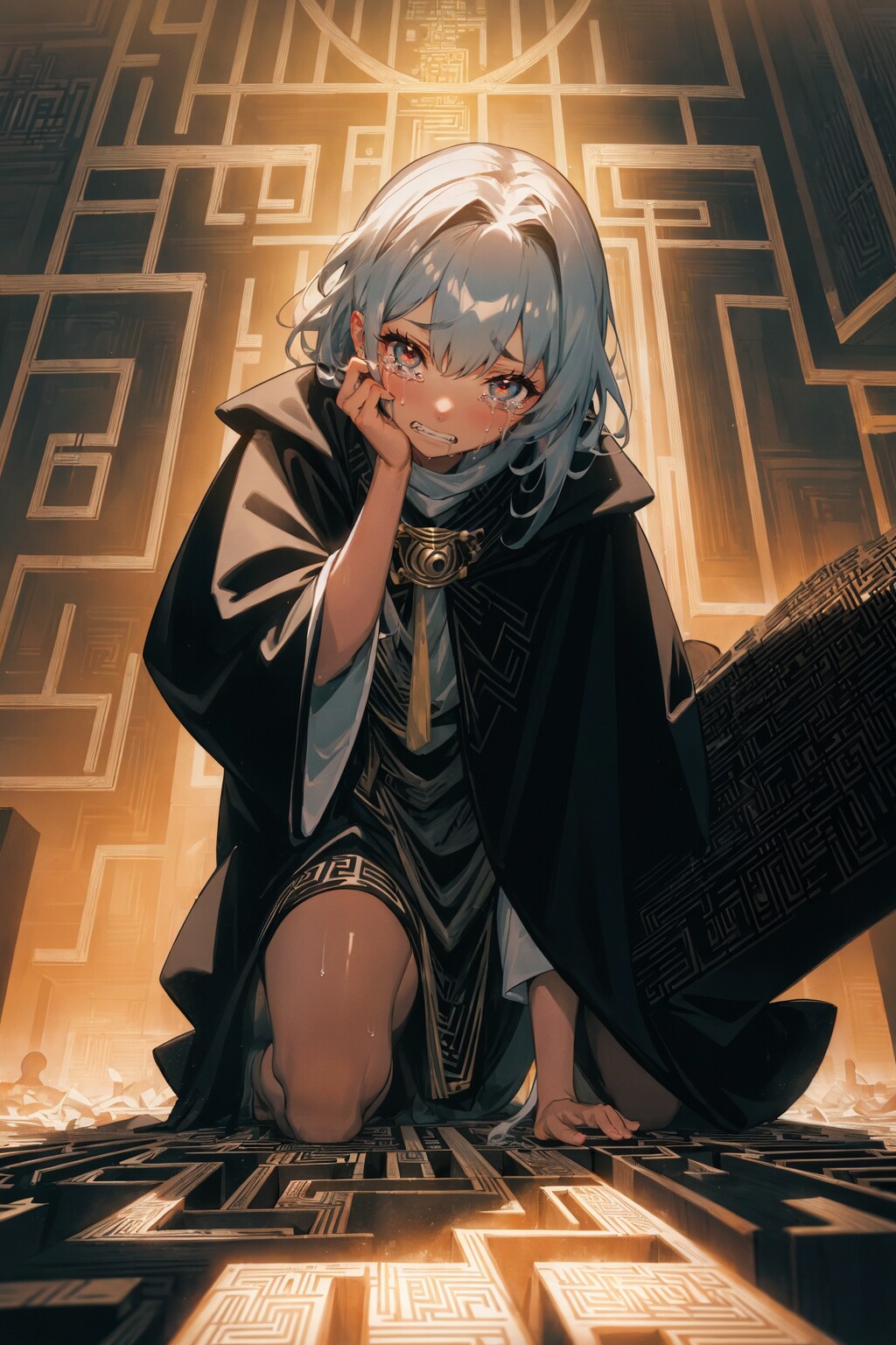 苦悩少女