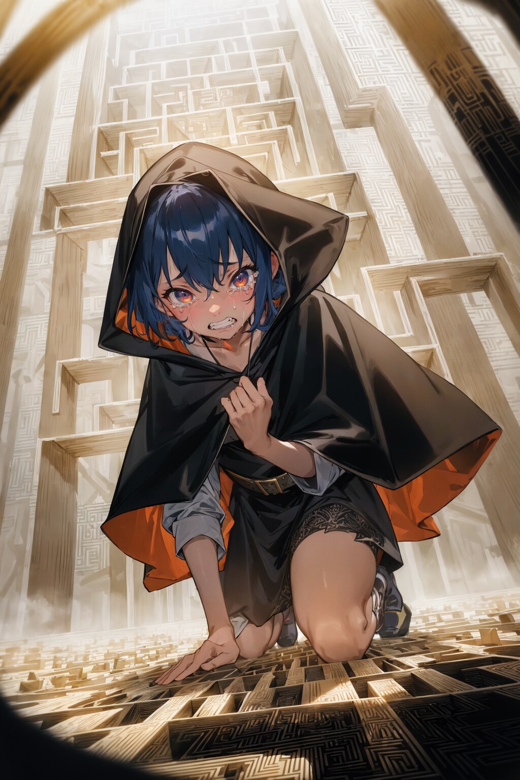 苦悩少女