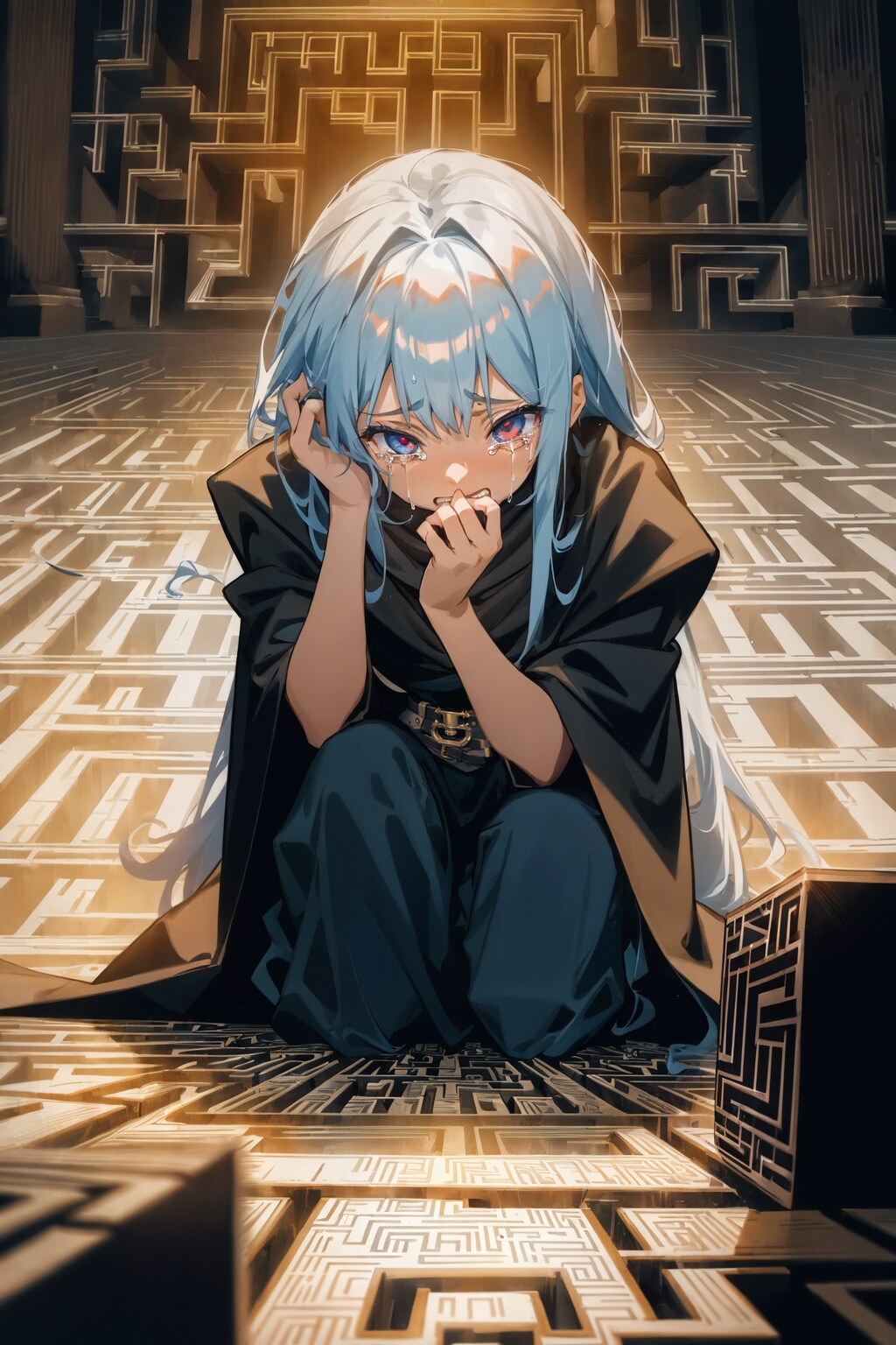 苦悩少女