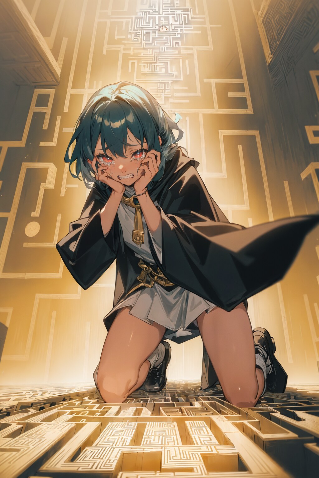 苦悩少女