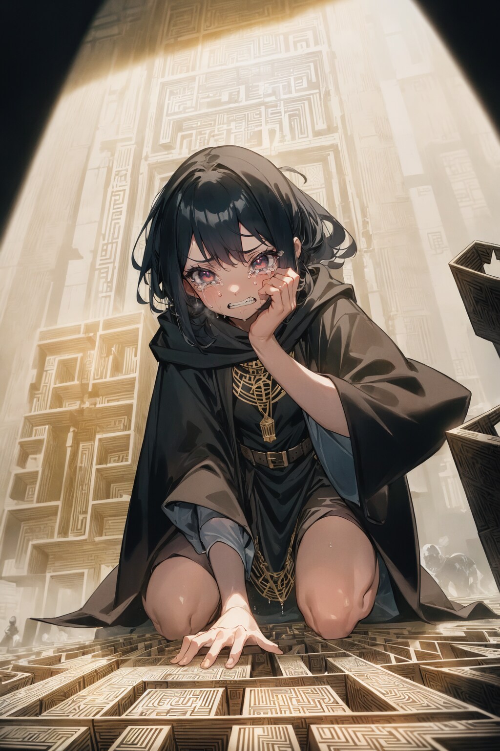 苦悩少女