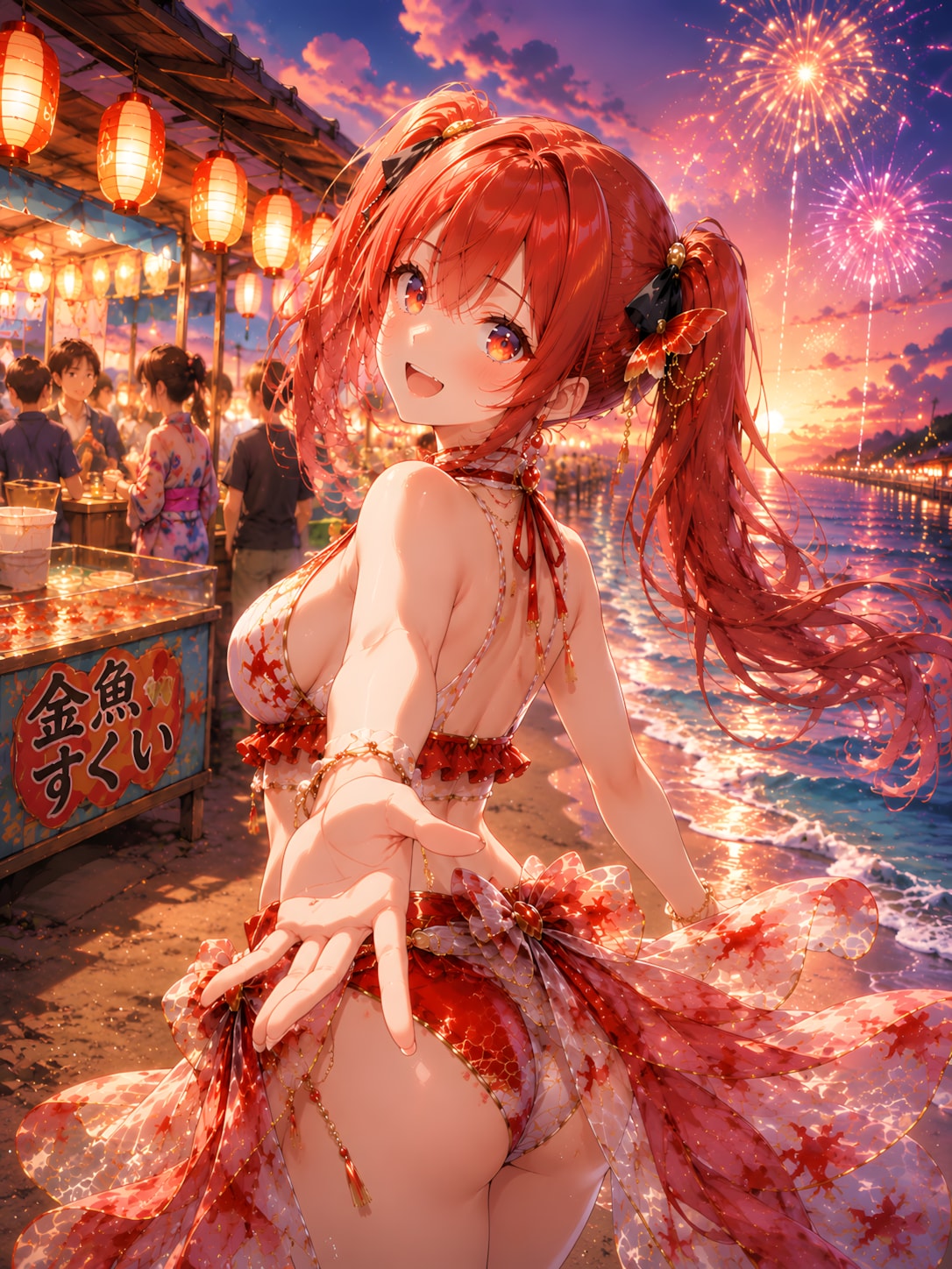実亜さんと夏祭り