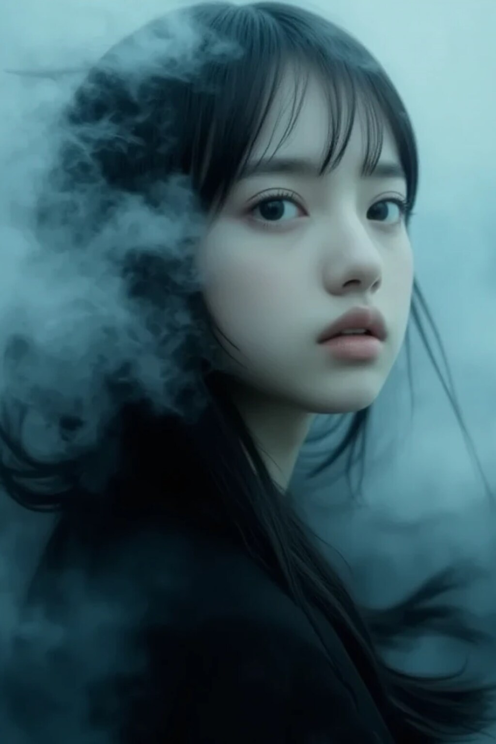 arisa-deep blue and black