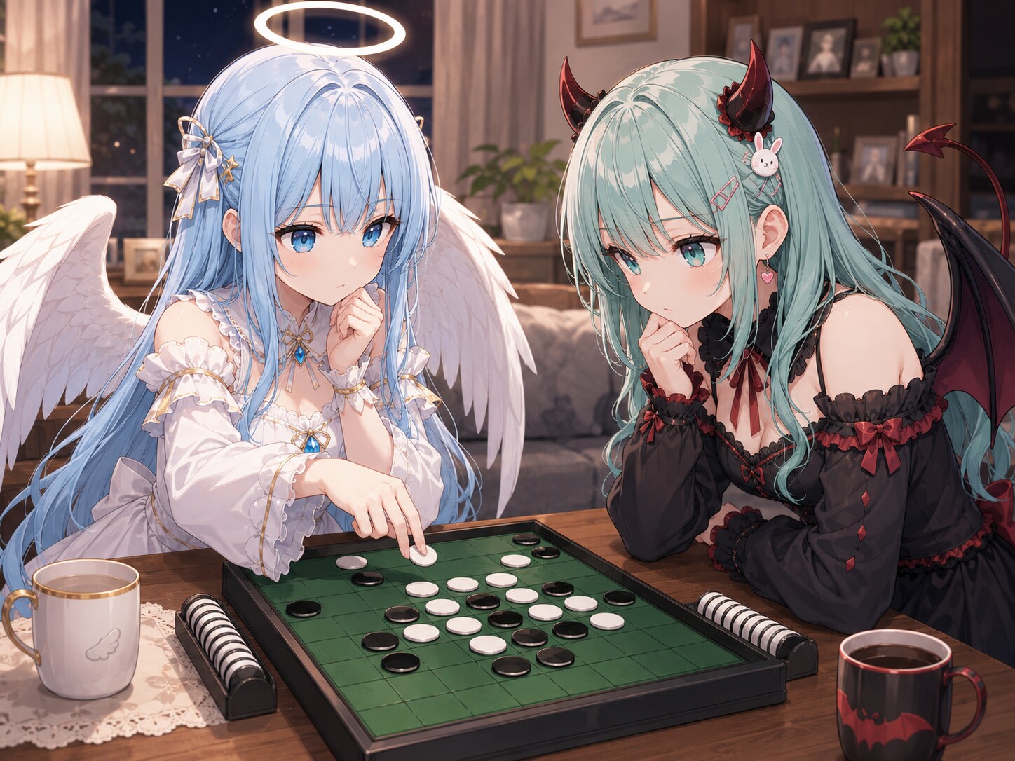 天使と悪魔の白黒対決