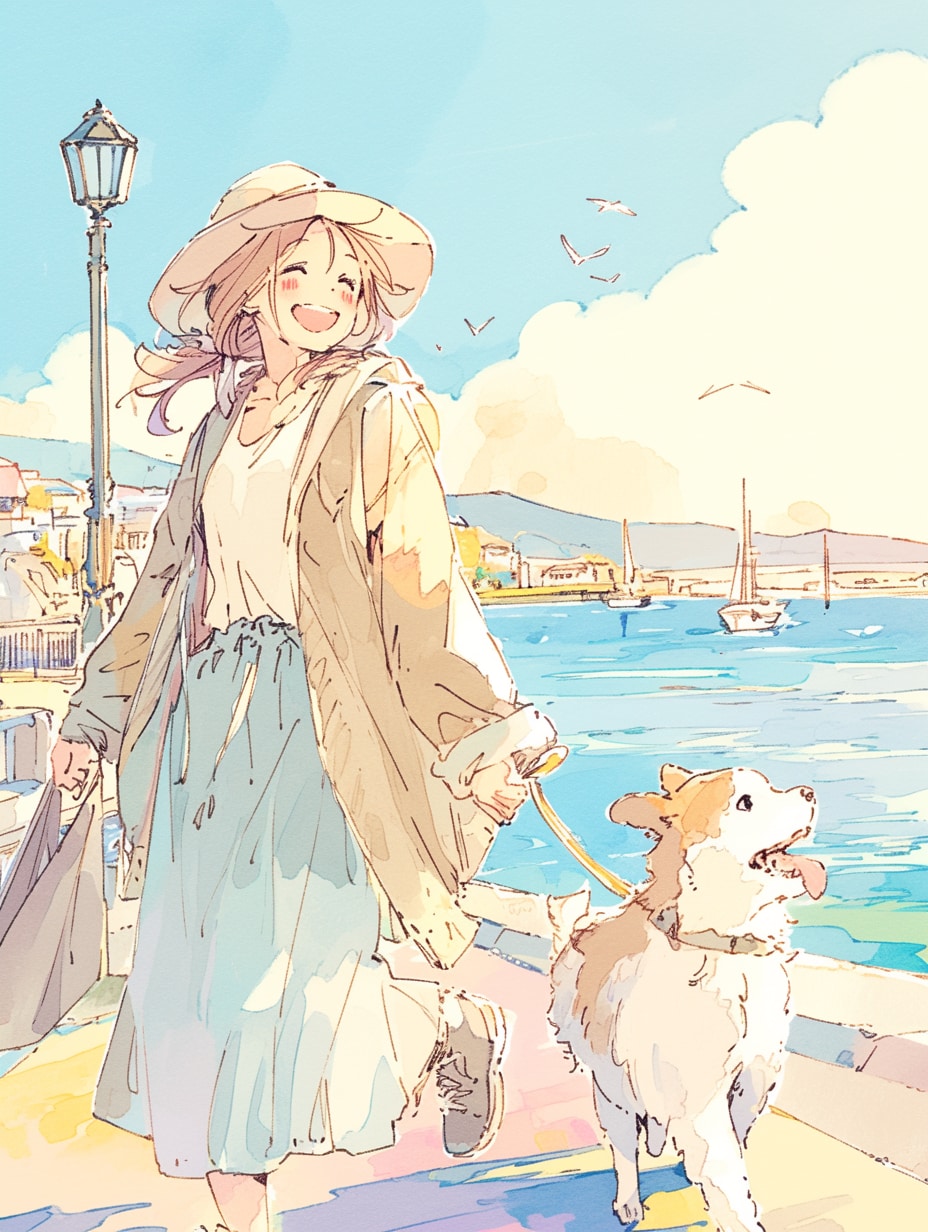 散歩 | の人気AIイラスト・グラビア