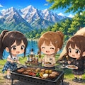 アウトドアと言えばバーベキュー 2枚目