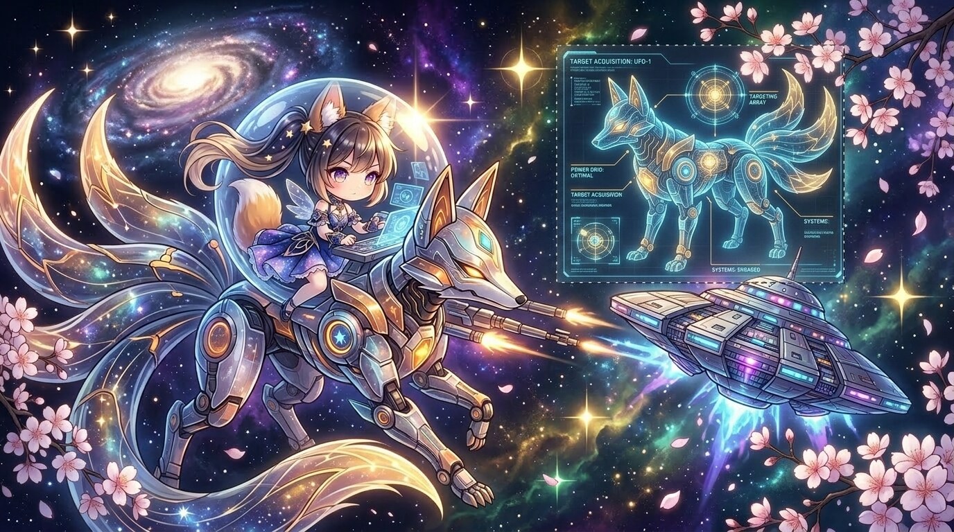 黒ツイこん。狐騎士。桜防衛