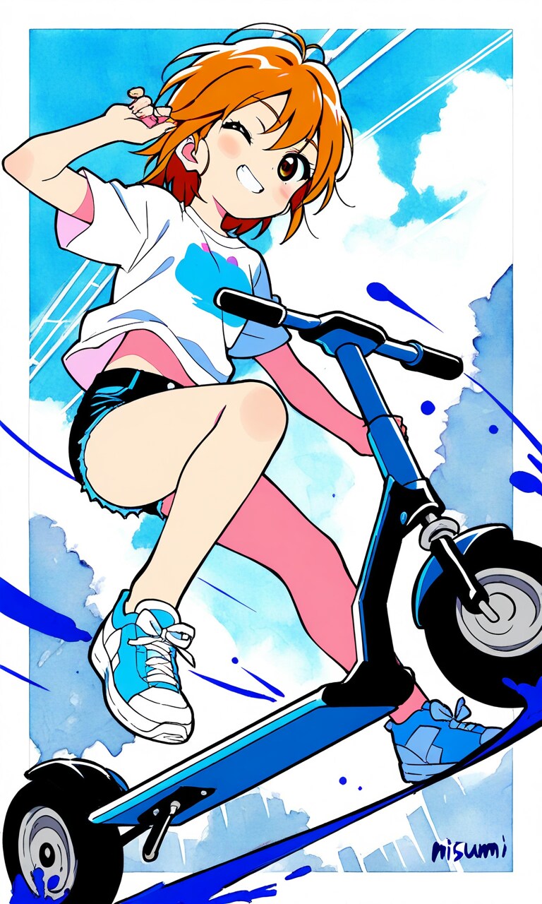 キックボード⭐美墨なぎさ。 | の人気AIイラスト・グラビア