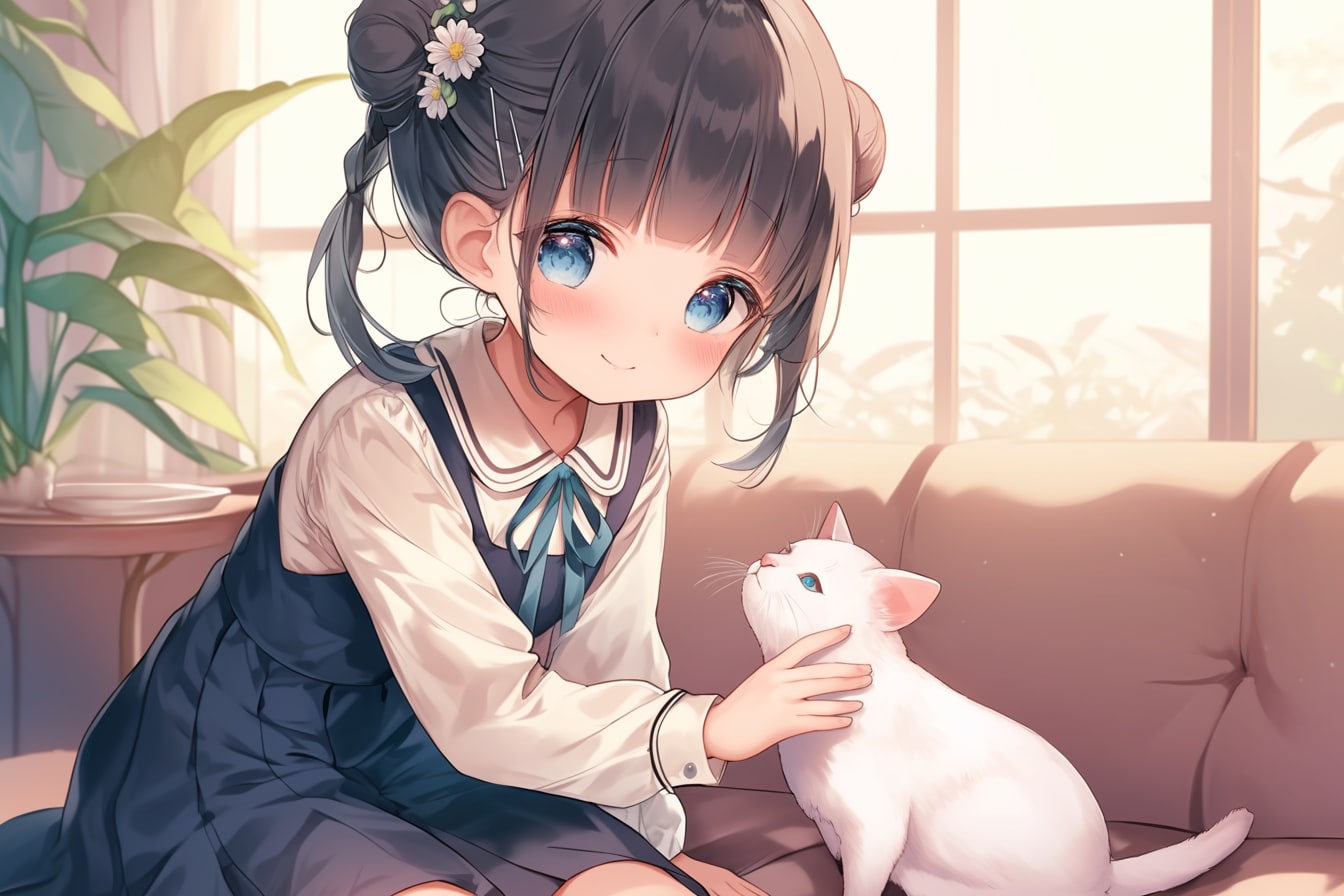猫🐈とおだんごちゃん🍡✨112 | の人気AIイラスト・グラビア