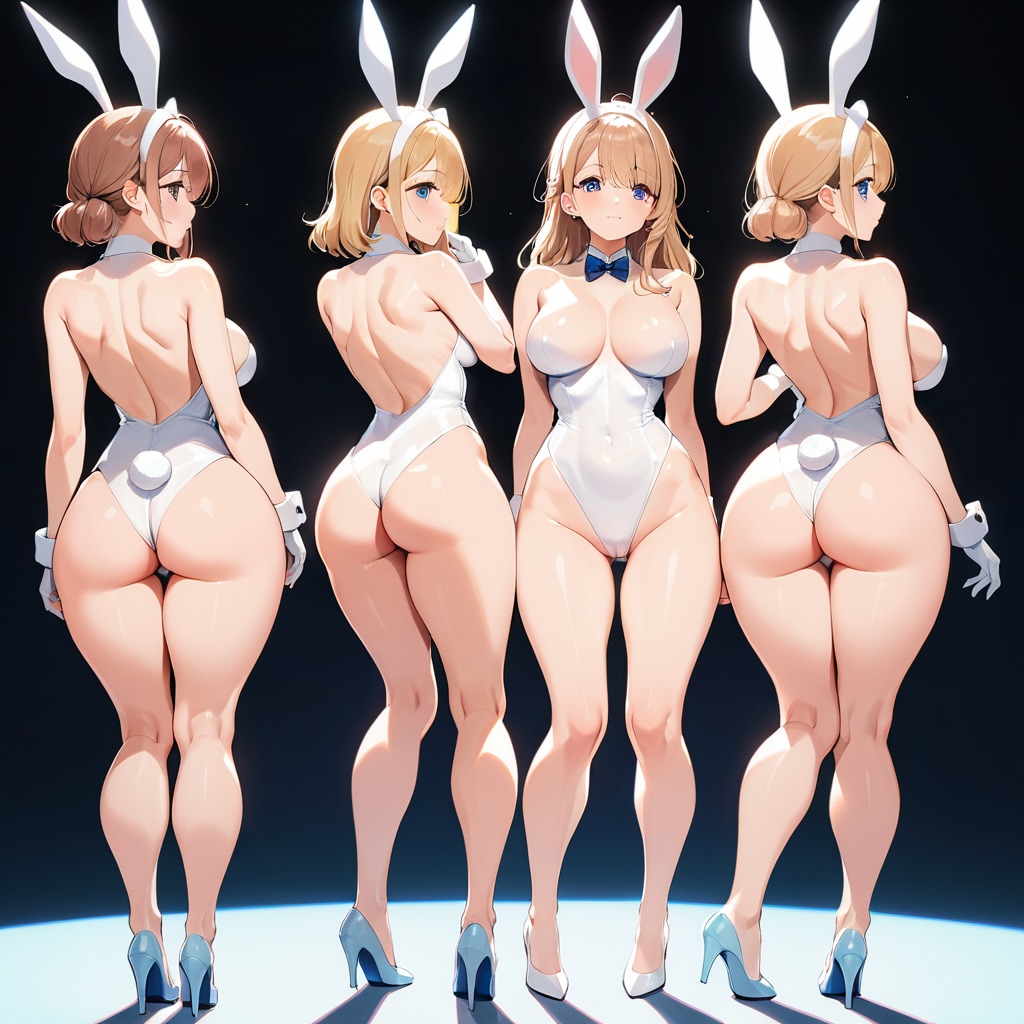 白バニーさん 後ろ姿メイン