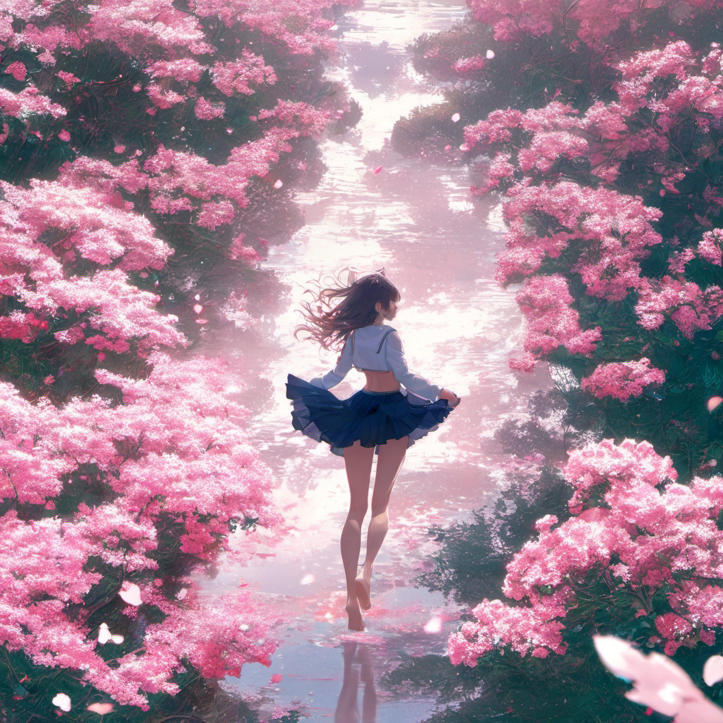 桜幻想 | の人気AIイラスト・グラビア