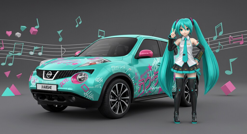 初音ミクとジューク