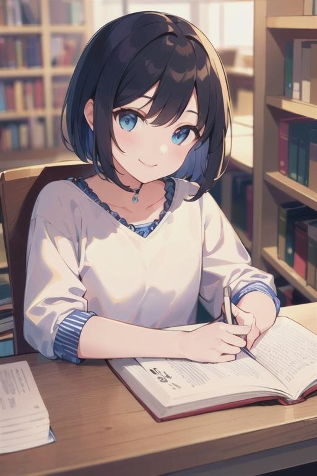 青い目の幼馴染〜図書館編1〜