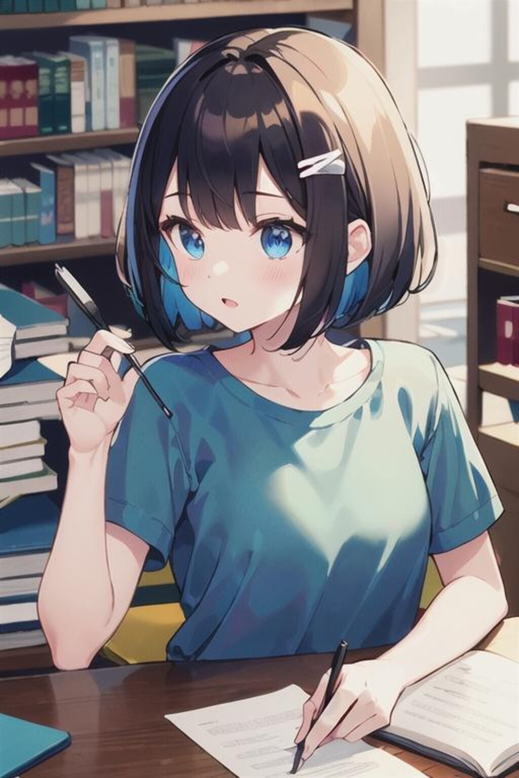 青い目の幼馴染〜図書館編1〜