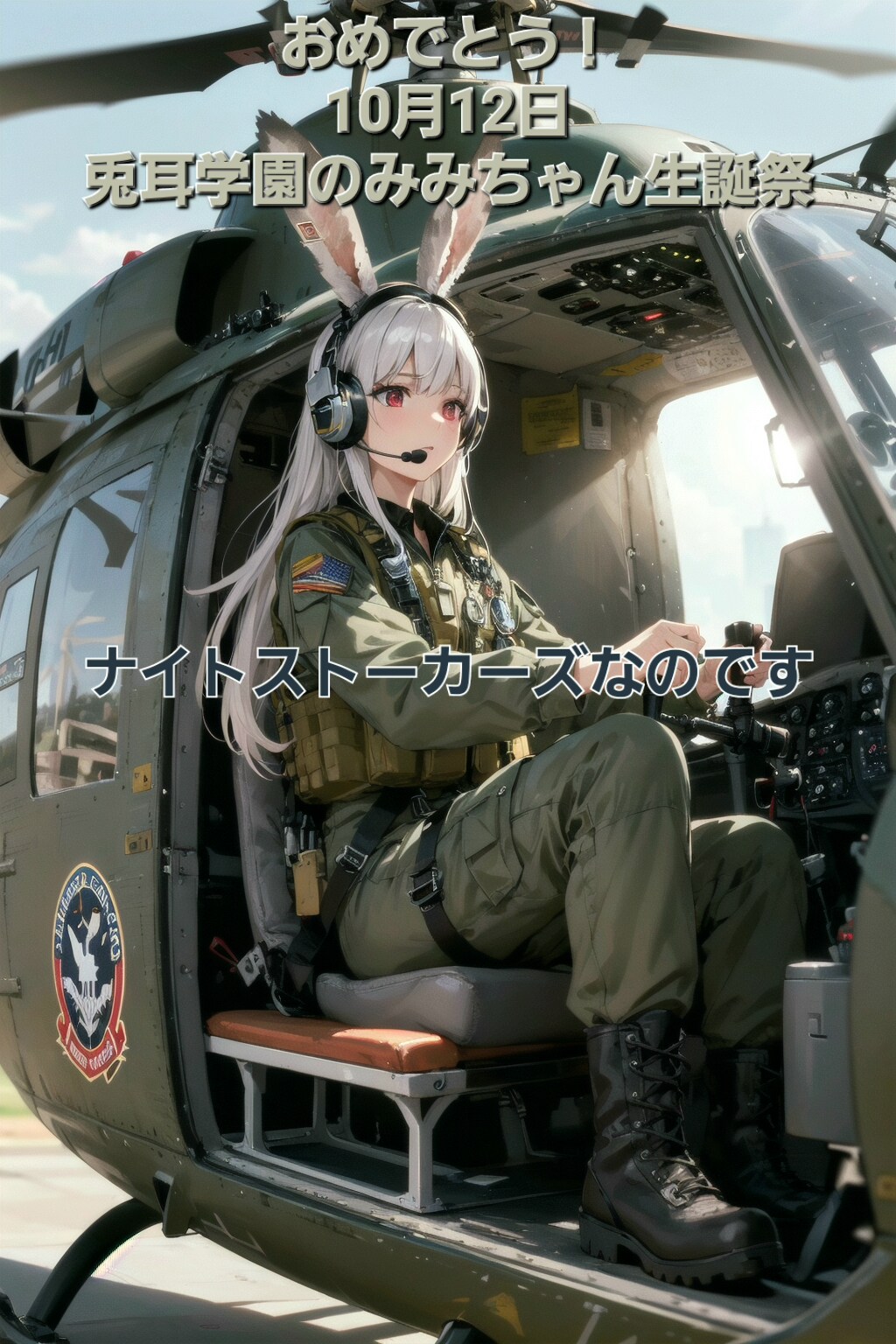 おめでとう✨10月12日「兎耳学園のみみちゃん」生誕祭🎉🎊ナイトストーカーズなのです🐰✨