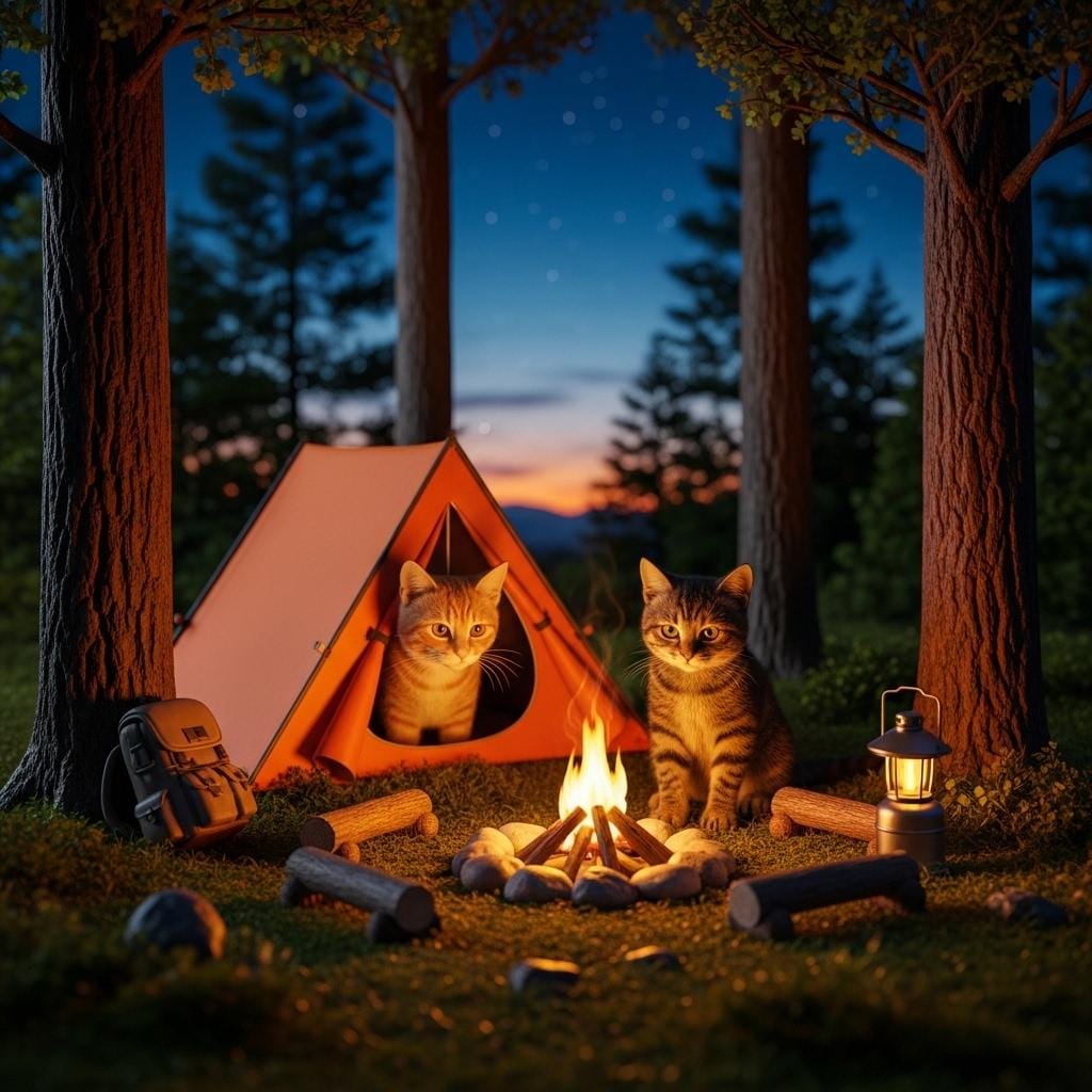 キャンプ猫