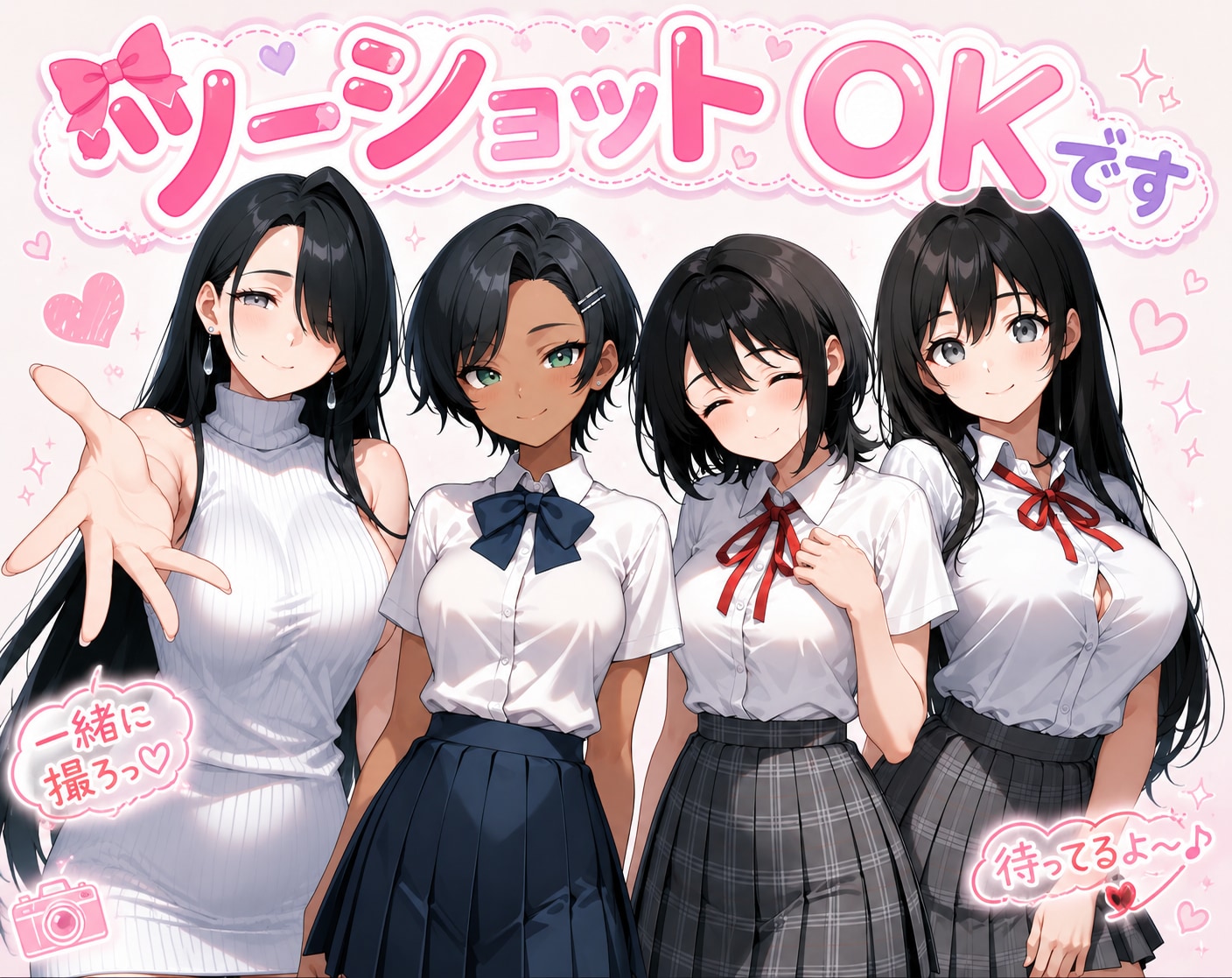 ツーショットOKです | の人気AIイラスト・グラビア