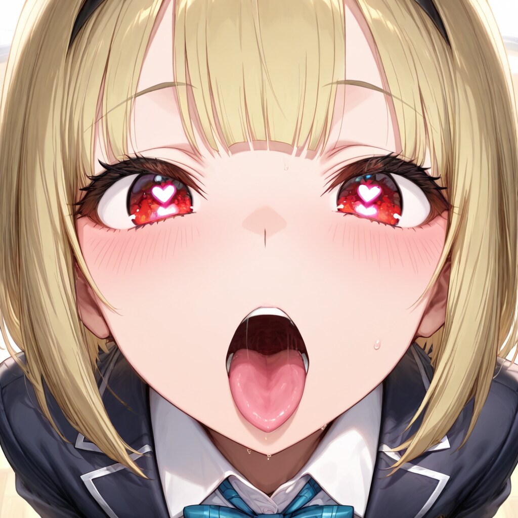 欲しがる金髪ショート