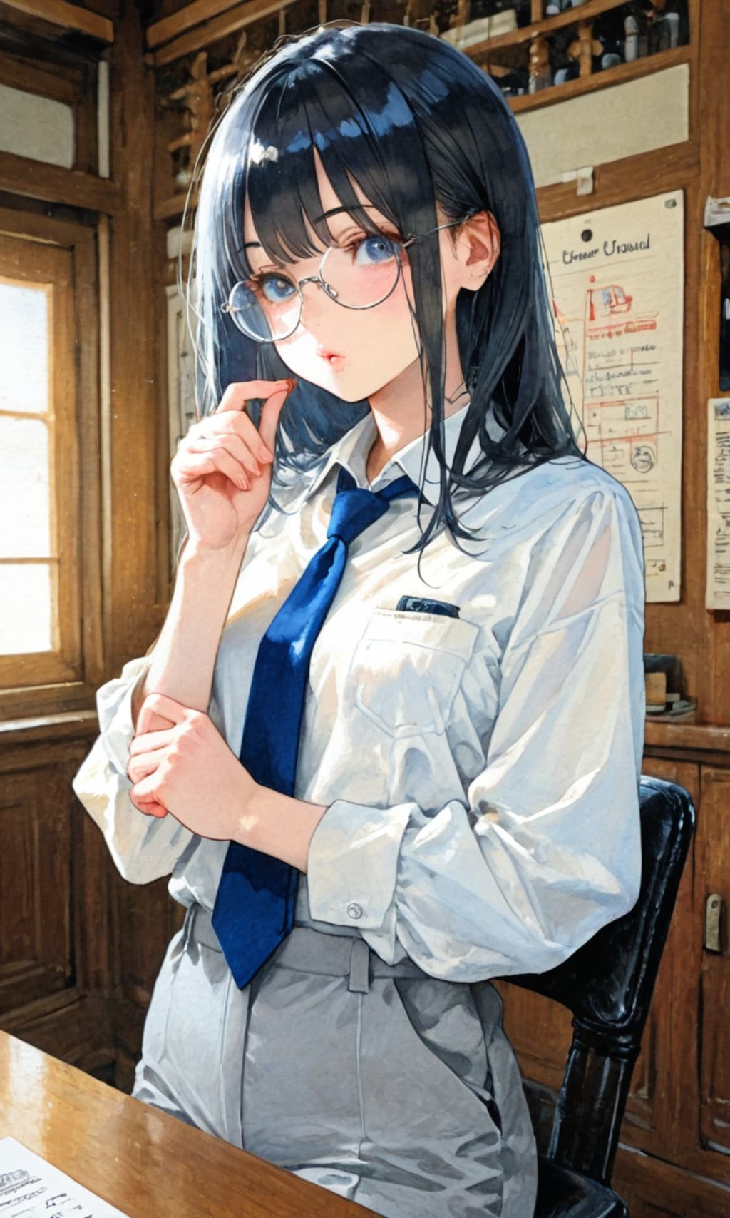 小さい事務所のOLさん