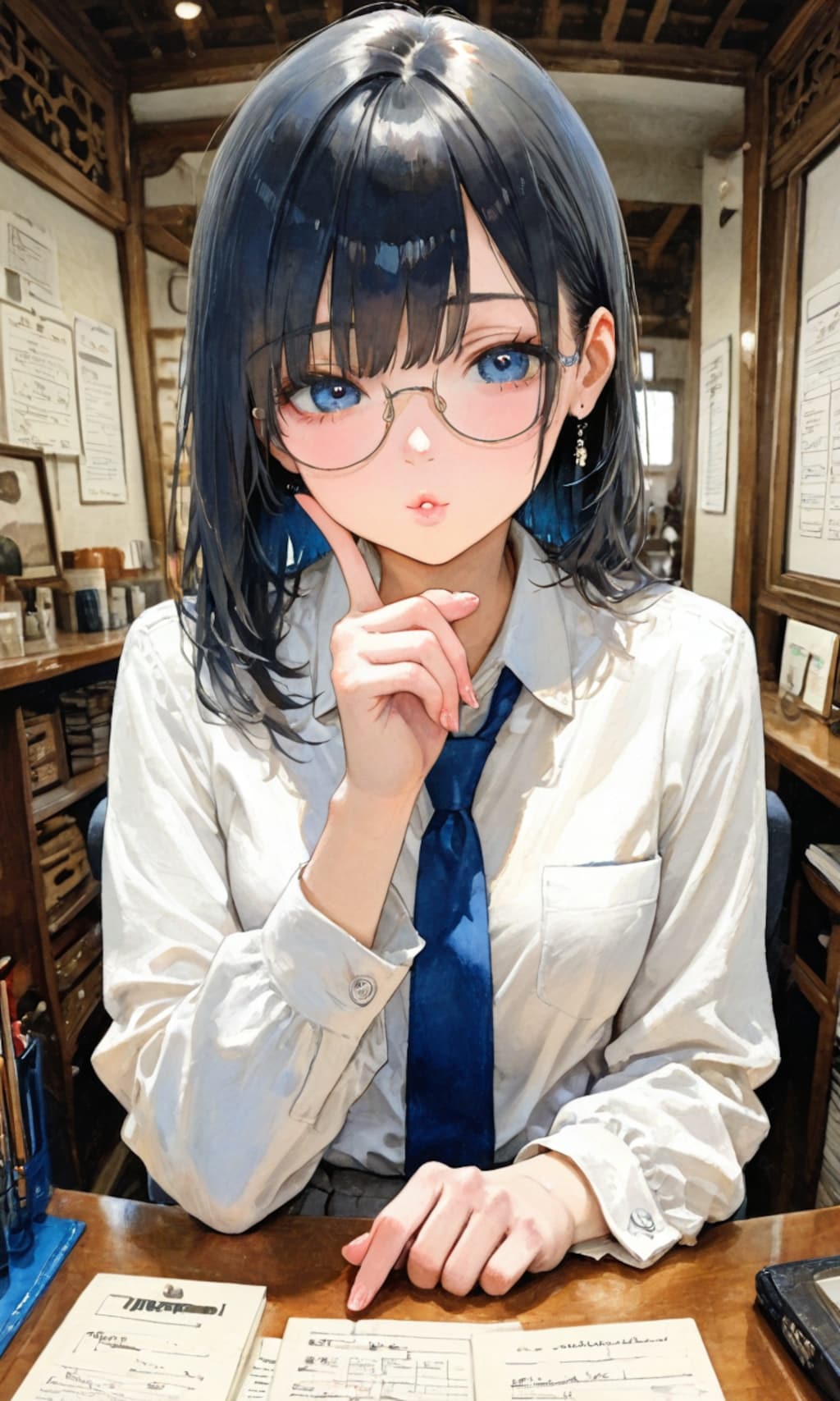 小さい事務所のOLさん