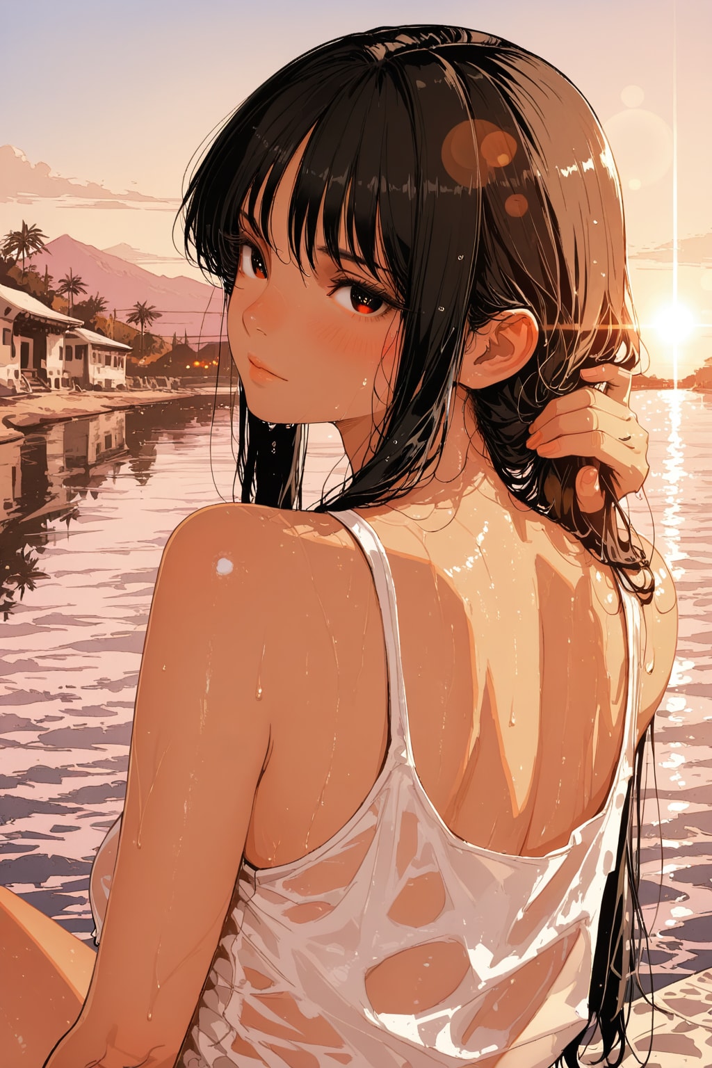 インダス河で