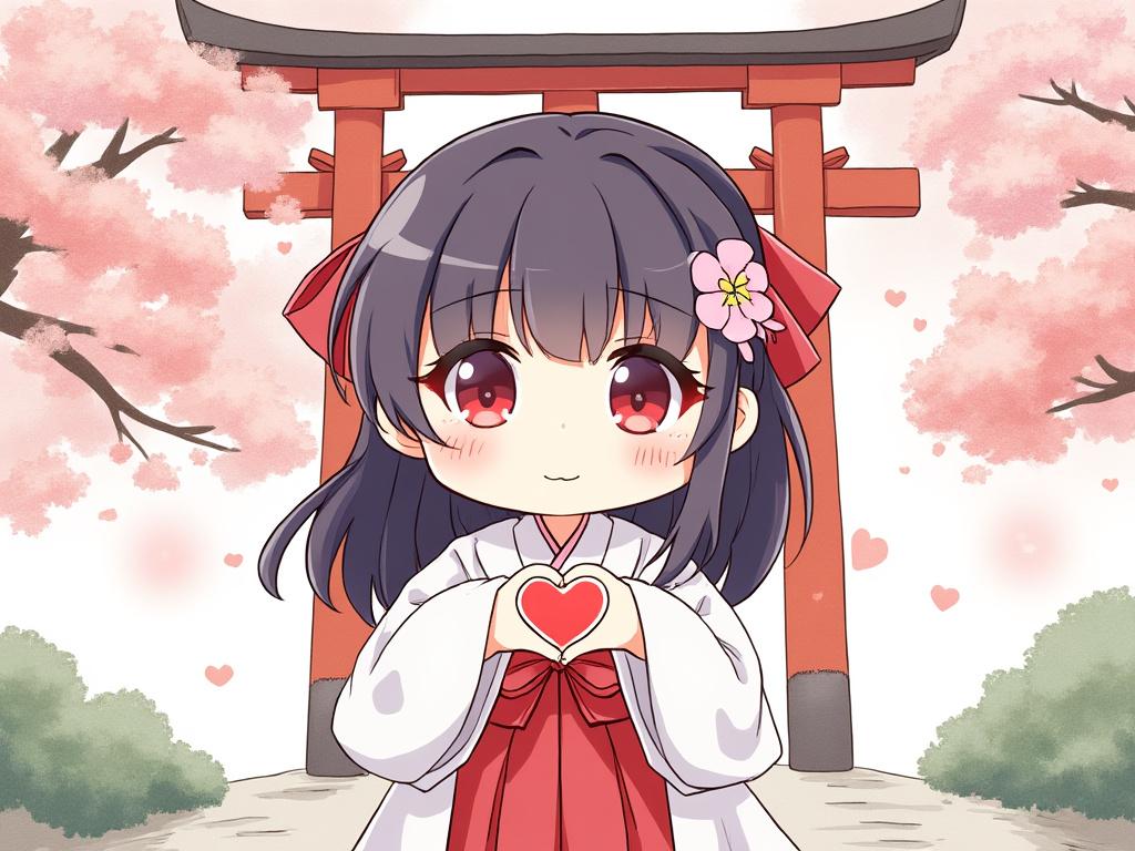 Grokの巫女 | の人気AIイラスト・グラビア